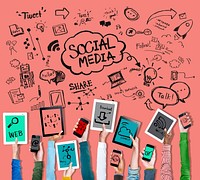 Social Media Global Communication Technology Connection Concept