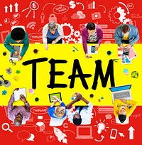Team Teamwork Support Collaboration Togetherness Help Concept