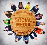 Social Media Communication Connect Socail Network Concept