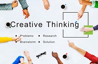 Creative Thinking Startup Strategy Goals Concept
