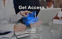 Get Access Attainable Availability Online Technology Concept