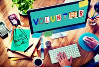 Volunteer Voluntary Support Assist Aid Help Concept