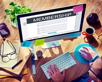 Membership Registration Follow Concept