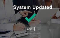 System Updated Upgrade New Internet Data Concept