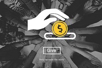 aid, assistance, cash, charity, coin, community, donate, donations, generosity, give, giving, graphic, hand, help, icon, illustration, money, philanthropy, proceeds, save, saving, society, solidarity, symbol, volunteer