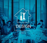 Architect Blueprint Discussion Engineer Project Office Concept