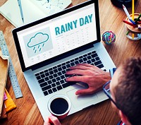 Rainy Day Forecast Weather Rainy Cloud Concept