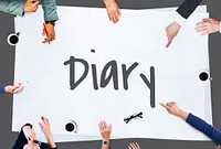 Diary Daily Record Journal Daybook Memoir Concept
