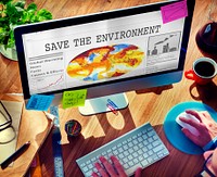 Save Environment Conservation Resources Global Concept