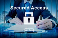 Secured Access Protection Security Safe Concept