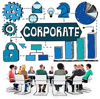 Corporate Business Organization Management Concept
