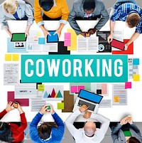 Coworking Space Community Business Start-up Concept