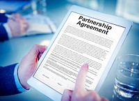 Partnership Agreement Business Contract Concept