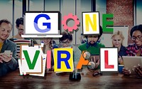 Gone Viral Famous Popular Media Concept