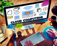 Cloud Computing Connection Data Information Storage Concept