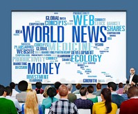 World News Globalization Advertising Event Media Infomation Concept