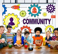 Community Connection Society Social Media Social Network Concept