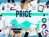 Price Amount Cost Commerce Sale Retail Concept