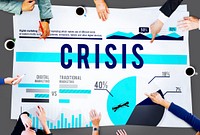 Crisis Problem Recession Business Marketing Concept