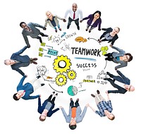 Teamwork Team Together Collaboration Business People Unity Concept