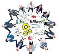 Teamwork Team Together Collaboration Business People Unity Concept