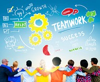 Teamwork Team Together Collaboration Diversity People Friendship Concept