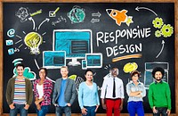 Responsive Design Internet Web Online Students Learning Concept