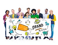 Diverse People Banner Marketing Brand Concept