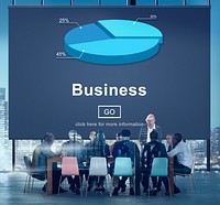 Business Organization Pie Chart Statistics Concept