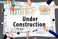 Under Construction Warning Building Architecture Concept