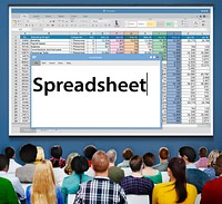 Spreadsheet Documents Data Analysis Worksheet Concept