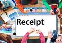 Receipt Receipts Cost Expenses Financial Spend Concept