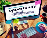 Opportunity Business Vision Online Office Working Concept