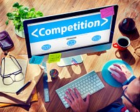 Competition Marketing Business Analysis Working Concept