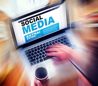 Digital Online News Social Media Concept