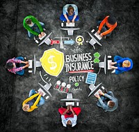Multiethnic People Global Communication Risk Business Insurance Concept