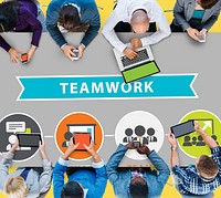 Teamwork Team Collaboration Connection Togetherness Unity Concept