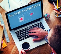 Blood Donation Aid Heart Care Concept