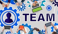 Team Functionality Industy Teamwork Connection Technology Concept