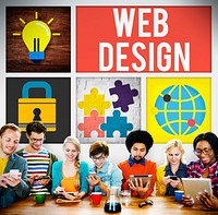 Web Design Programming Technology Online Concept