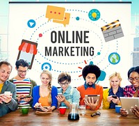 Online Marketing Promotion Campaign Technology Concept