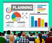 Planning Bar Graph Data Development Plan Strategy Concept