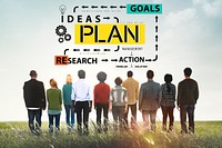 Plan Strategy Ideas Mission Solution Research Action Concept
