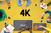 4K Digital Entertainment Media Streaming Tv Concept