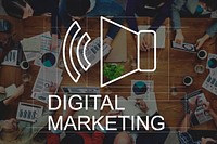 Business Digital Marketing Speakers Symbol Concept