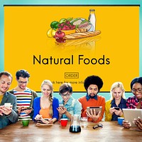 Natural Foods Fresh Healthy Ecological Nutrition Concept