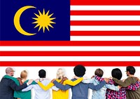 Malaysia Country Flag Liberty National Concept