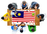 Malaysia Country Flag Liberty National Concept