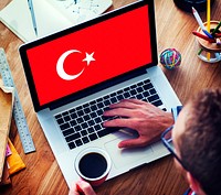 Browsing Network Internet Turkey Flag Concept