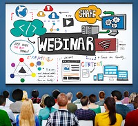 Webinar Web Seminar Technology Online Concept